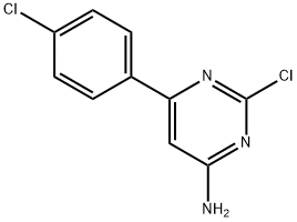 2-Chloro-4-amino-6-(4-chlorophenyl)pyrimidine Struktur