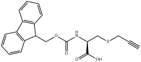 (2R)-2-({[(9H-fluoren-9-yl)methoxy]carbonyl}amino)-3-(prop-2-yn-1-ylsulfanyl)propanoic acid Struktur