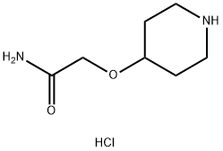 2-(piperidin-4-yloxy)acetamide hydrochloride Struktur