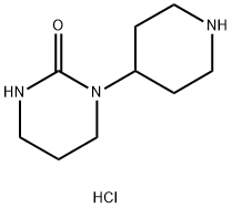 1-(piperidin-4-yl)-1,3-diazinan-2-one hydrochloride Struktur