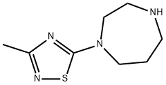 1-(3-methyl-1,2,4-thiadiazol-5-yl)-1,4-diazepane Struktur