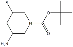 tert-Butyl 3-amino-5-fluoropiperidine-1-carboxylate Struktur