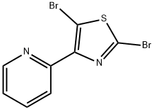 2,5-Dibromo-4-(2-pyridyl)thiazole Struktur