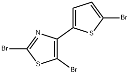 2,5-Dibromo-4-(5-bromo-2-thienyl)thiazole Struktur