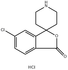 6-chloro-3H-spiro[isobenzofuran-1,4'-piperidin]-3-one hydrochloride Struktur