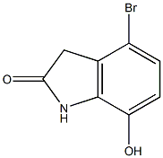 4-bromo-7-hydroxyindolin-2-one Struktur