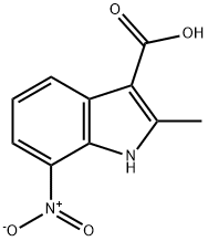 2-methyl-7-nitro-1H-indole-3-carboxylic acid Struktur