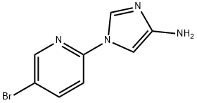 1-(5-Bromo-2-pyridyl)-4-aminoimidazole Struktur