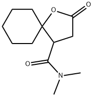 N,N-Dimethyl-2-oxo-1-oxaspiro[4.5]decane-4-carboxamide Struktur