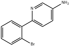 6-(2-BROMOPHENYL)PYRIDIN-3-AMINE Struktur