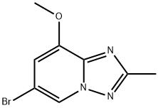 6-bromo-8-methoxy-2-methyl-[1,2,4]triazolo[1,5-a]pyridine Struktur