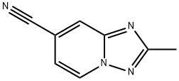 2-methyl-[1,2,4]triazolo[1,5-a]pyridine-7-carbonitrile Struktur