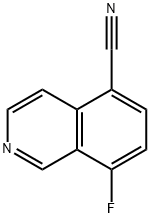 8-fluoroisoquinoline-5-carbonitrile Struktur