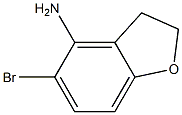 5-bromo-2,3-dihydro-1-benzofuran-4-amine Struktur