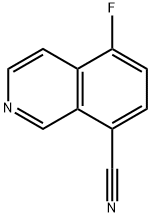 5-fluoroisoquinoline-8-carbonitrile Struktur