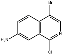 4-bromo-1-chloroisoquinolin-7-amine Struktur