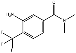 3-Amino-N,N-dimethyl-4-trifluoromethylbenzamide, 1369783-48-1, 結(jié)構(gòu)式