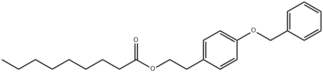 4-Benzyloxyphenylethyl octanoate Struktur