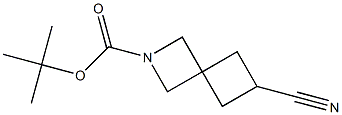 tert-butyl 6-cyano-2-azaspiro[3.3]heptane-2-carboxylate Struktur