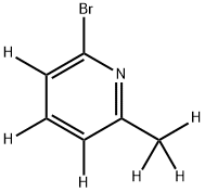 2-Bromo-6-methylpyridine-d6 Struktur