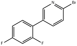 2-Bromo-5-(2,4-difluorophenyl)pyridine Struktur