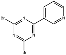 2,4-Dibromo-6-(3-pyridyl)-1,3,5-triazine Struktur