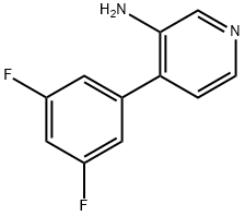 3-AMINO-4-(3,5-DIFLUOROPHENYL)PYRIDINE Struktur