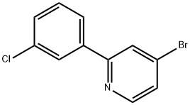 4-Bromo-2-(3-chlorophenyl)pyridine Struktur