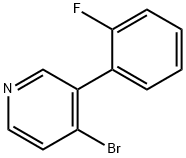 4-Bromo-3-(2-fluorophenyl)pyridine Struktur