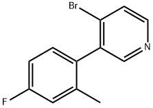 4-Bromo-3-(2-methyl-4-fluorophenyl)pyridine Struktur