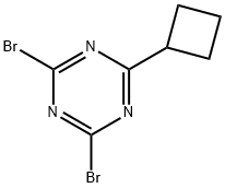 2,4-Dibromo-6-cyclobutyl-1,3,5-triazine Struktur