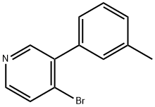 4-Bromo-3-(3-tolyl)pyridine Struktur