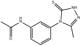 N-[3-(3-methyl-5-sulfanyl-4H-1,2,4-triazol-4-yl)phenyl]acetamide Struktur