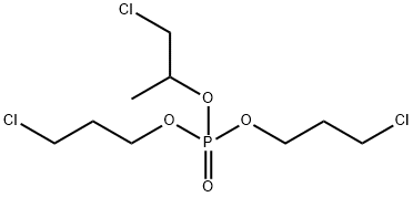 Phosphoric acid, 2-chloro-1-methylethyl bis(3-chloropropyl) ester Struktur