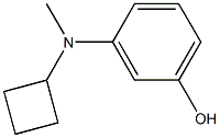 3-(cyclobutylmethylamino)phenol Struktur