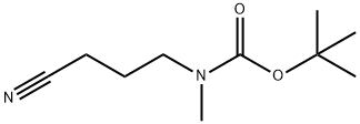 tert-butyl N-(3-cyanopropyl)-N-methylcarbamate Structure