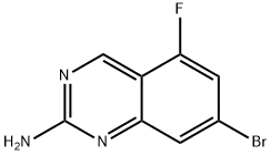 7-BROMO-5-FLUOROQUINAZOLIN-2-AMINE Struktur