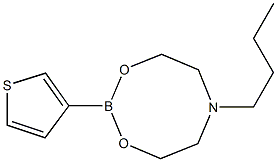 6-Butyl-2-(3-thienyl)-1,3,6,2-dioxazaborocane Struktur