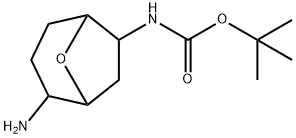 tert-butyl (2-amino-8-oxabicyclo[3.2.1]octan-6-yl)carbamate Struktur