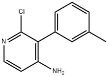 2-CHLORO-4-AMINO-3-(3-TOLYL)PYRIDINE Struktur