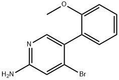 2-Amino-4-bromo-5-(2-methoxyphenyl)pyridine Struktur