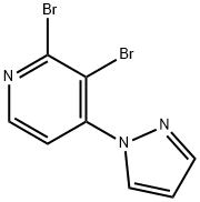 2,3-Dibromo-4-(1H-pyrazol-1-yl)pyridine Struktur