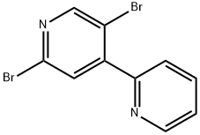 2,5-Dibromo-4-(2-pyridyl)pyridine Struktur