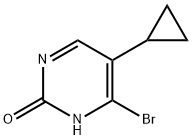 4-Bromo-2-hydroxy-5-(cyclopropyl)pyrimidine Struktur