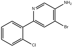 4-Bromo-3-amino-6-(2-chlorophenyl)pyridine Struktur