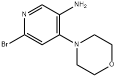 2-Bromo-5-amino-4-(morpholino)pyridine Struktur