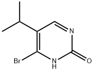 4-Bromo-2-hydroxy-5-(iso-propyl)pyrimidine Struktur