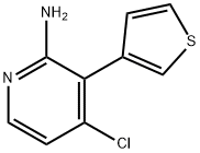 2-Amino-4-chloro-3-(3-thienyl)pyridine Struktur