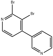 2,3-Dibromo-4-(3-pyridyl)pyridine Struktur