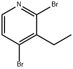 2,4-Dibromo-3-ethylpyridine Struktur